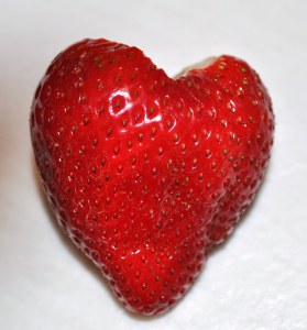 Heartshaped strawberry